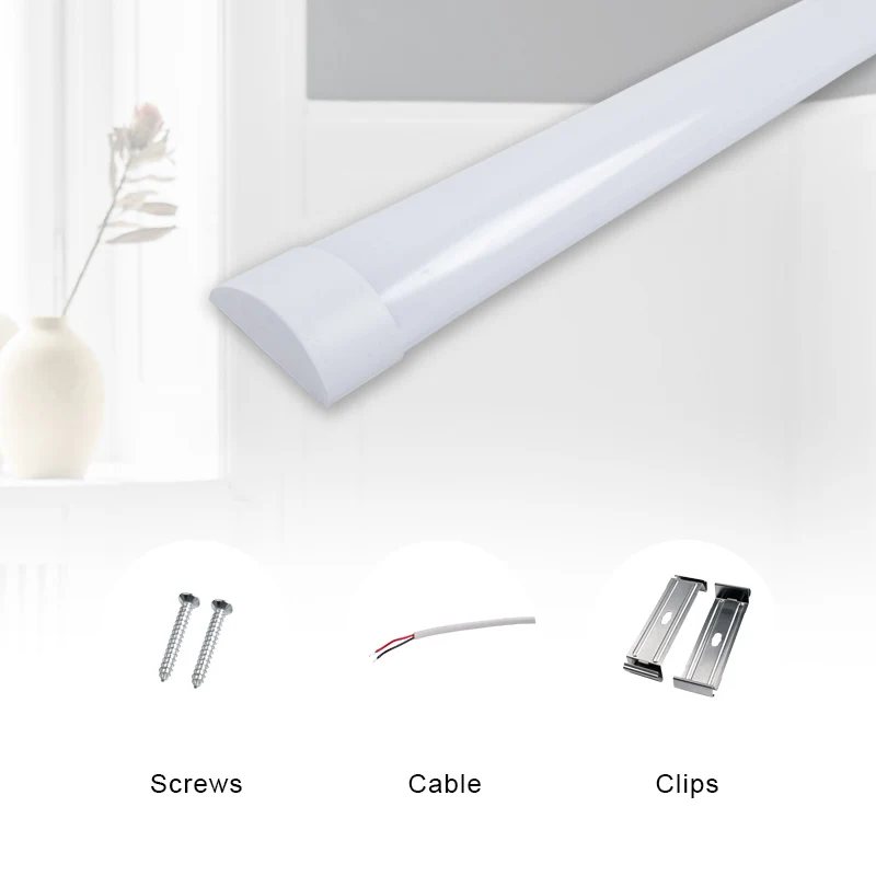 Led Shop Light Fixture 9W-100W 4000K Neutral White LED Linear Fixture LED Purification Lamps LED Batten Light