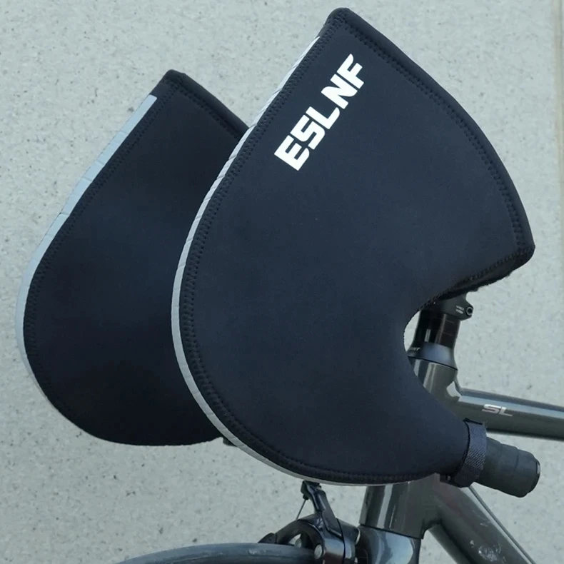 ESLNF Windproof Waterproof Winter Bicycle Gloves Warm Safty Gloves MTB Cycling Riding Gloves