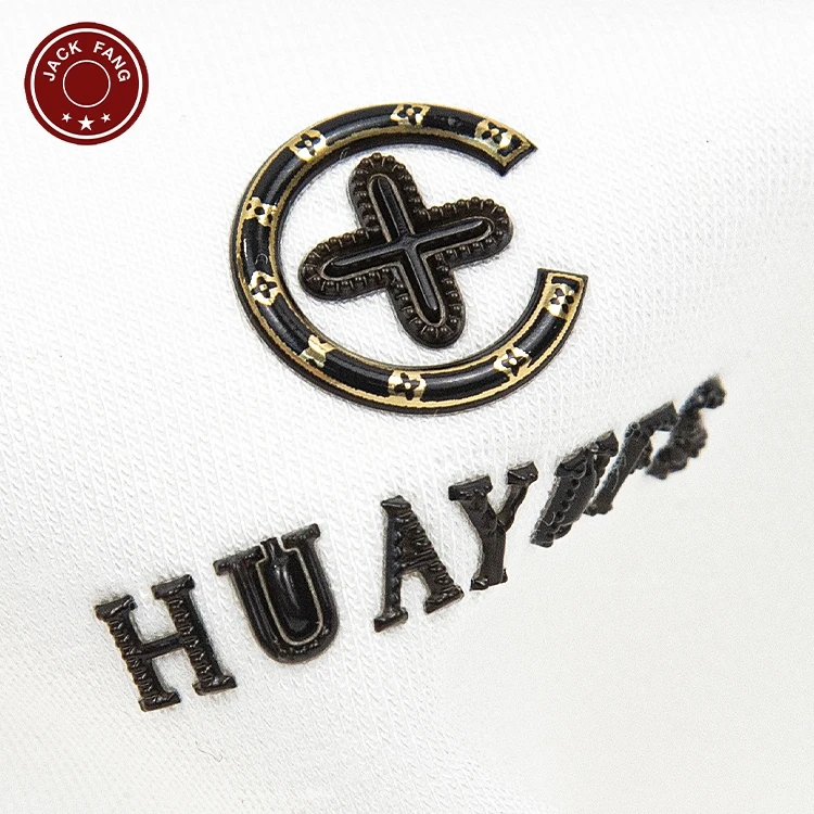 Custom Logo Printed 3D Raise Silicone Rubber Print T-Shirt Printing Brand Heatpress Self Adhesive Rubber Logos