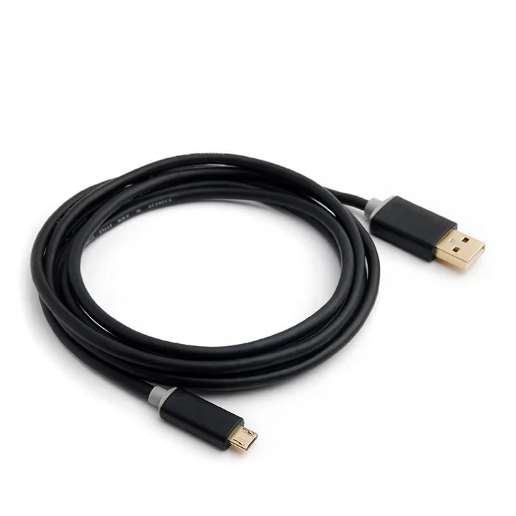 High Speed Charging Sync and Fast Charging Black & Blue PVC Micro USB 2.0 Cable