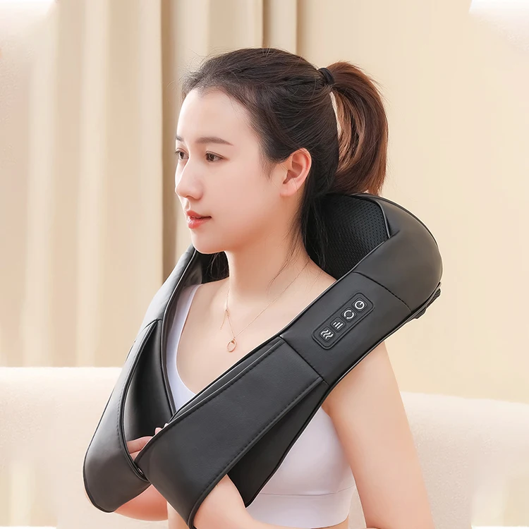 Беспроводной портативный Электрический шейный массажер для плеч Healax Shiatsu