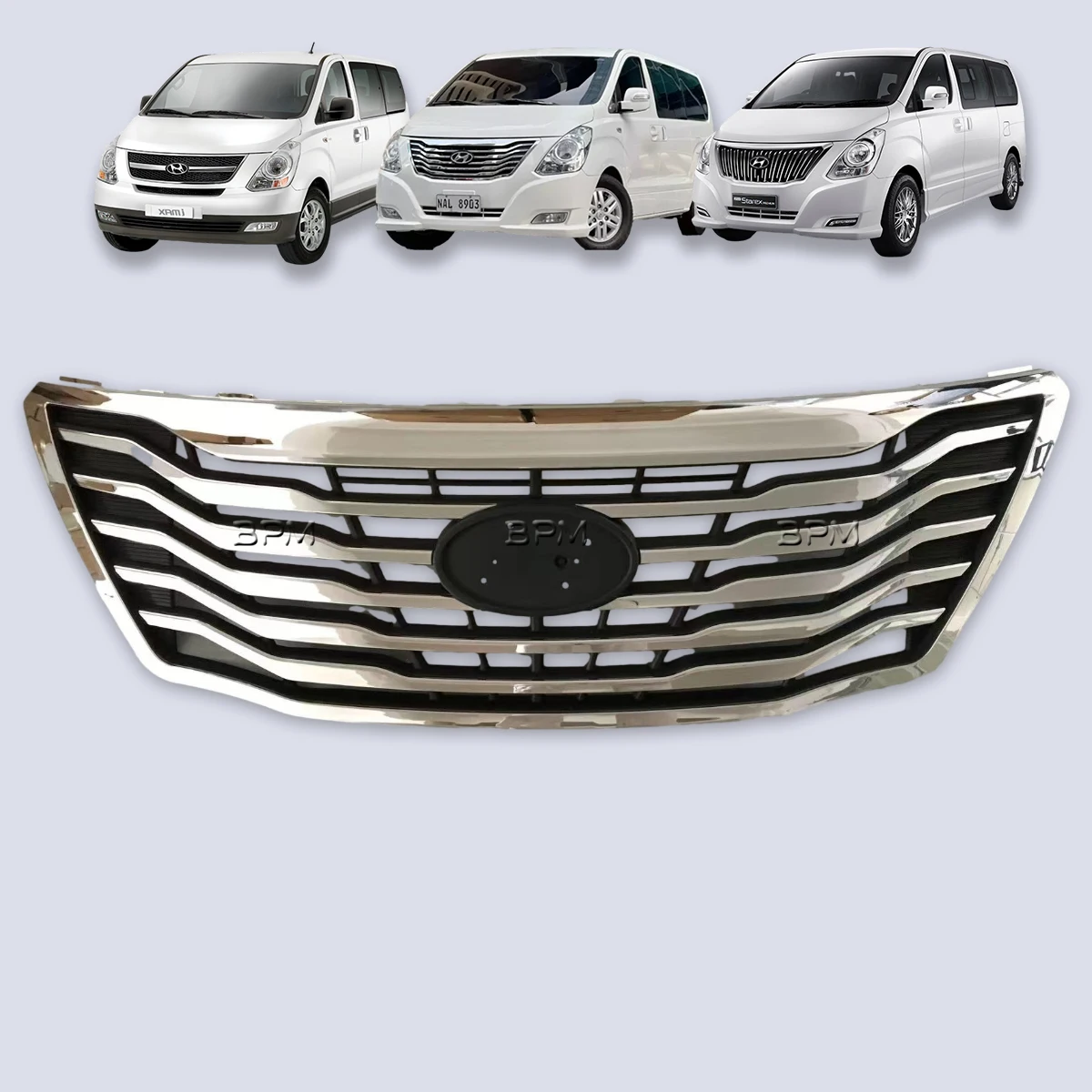 Для HYUNDAI H1 CARGO TRAVEL GRAND STAREX ROYALE VIP IMAX ILOAD H300 I800 2007-2023 решетка радиатора переднего бампера