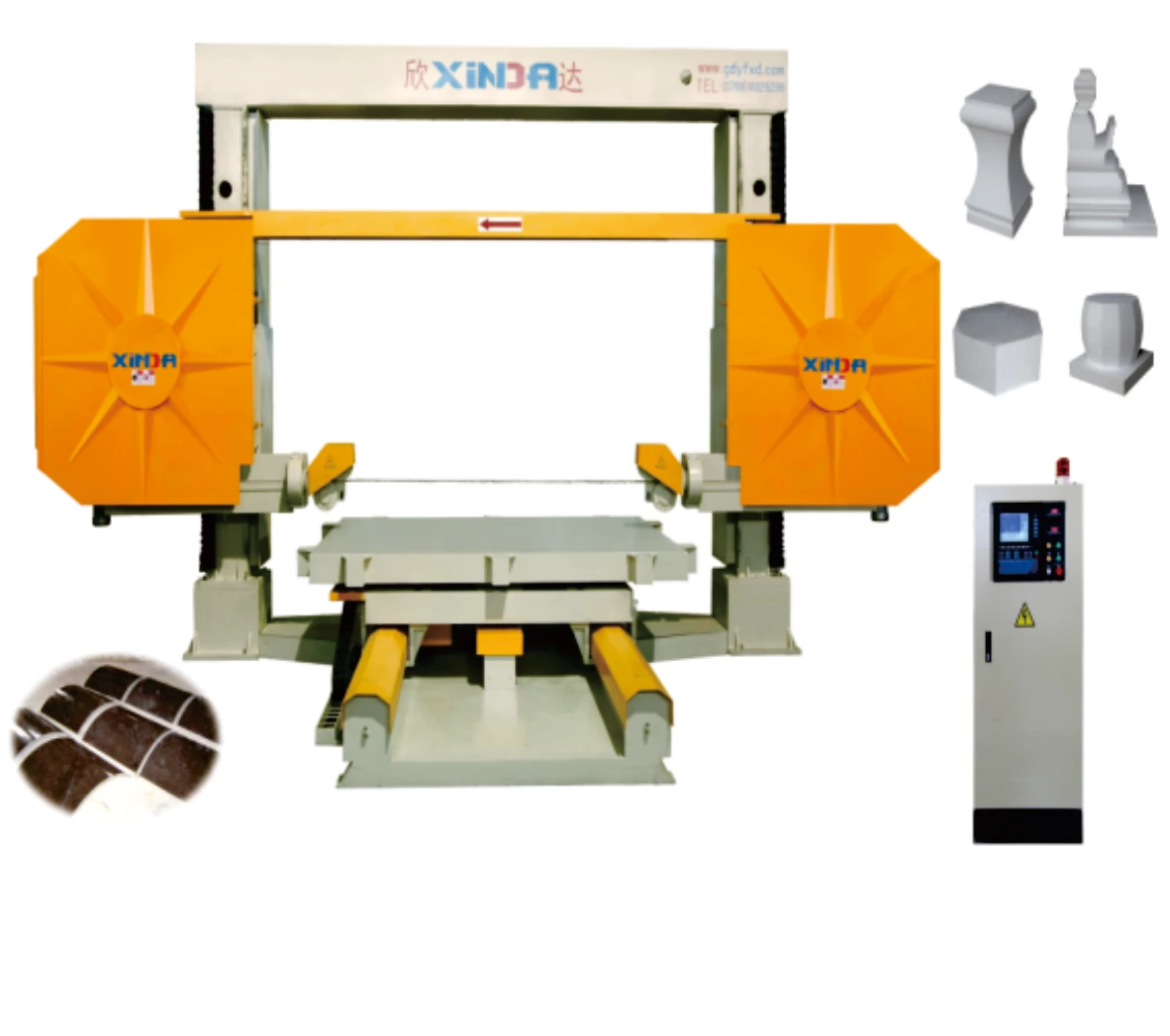 
SHXJ2200(II) Five-axis CNC single wire saw machine 