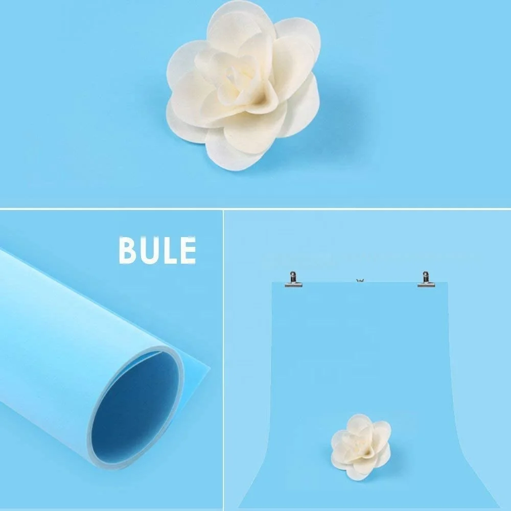  Blue color PVC backdrop sheet solid plastic photography studio background