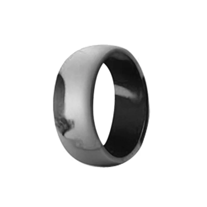 2023 Silicone Wedding Ring for Men 8.7mm Wide - 2.5mm Thick Rubber Wedding Band