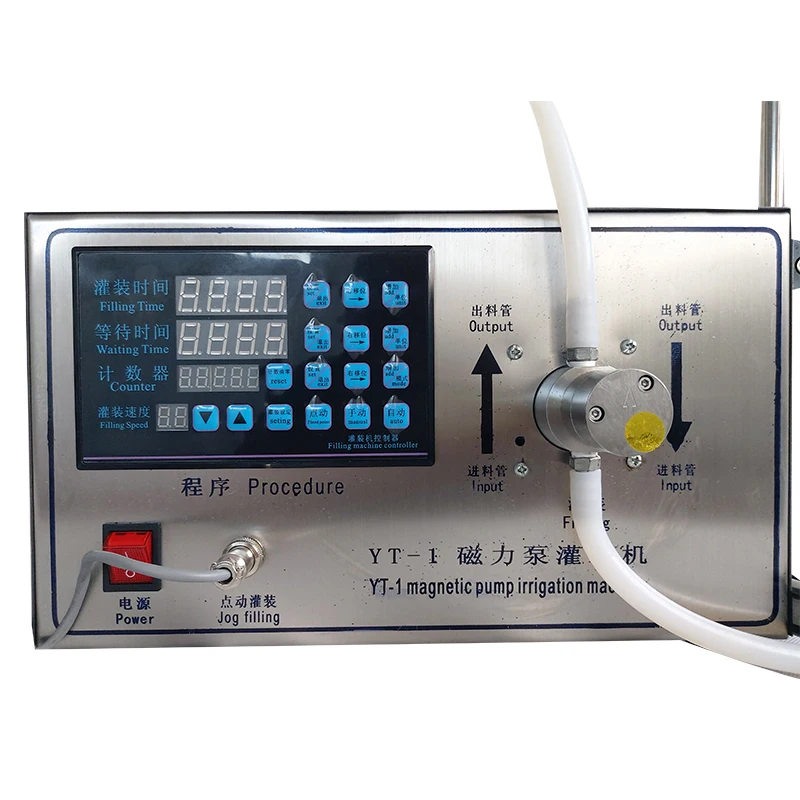 Semi-automatic Oil Beverage Juice Filler Equipment Magnetic Pump Bottle Liquid Filling Machine