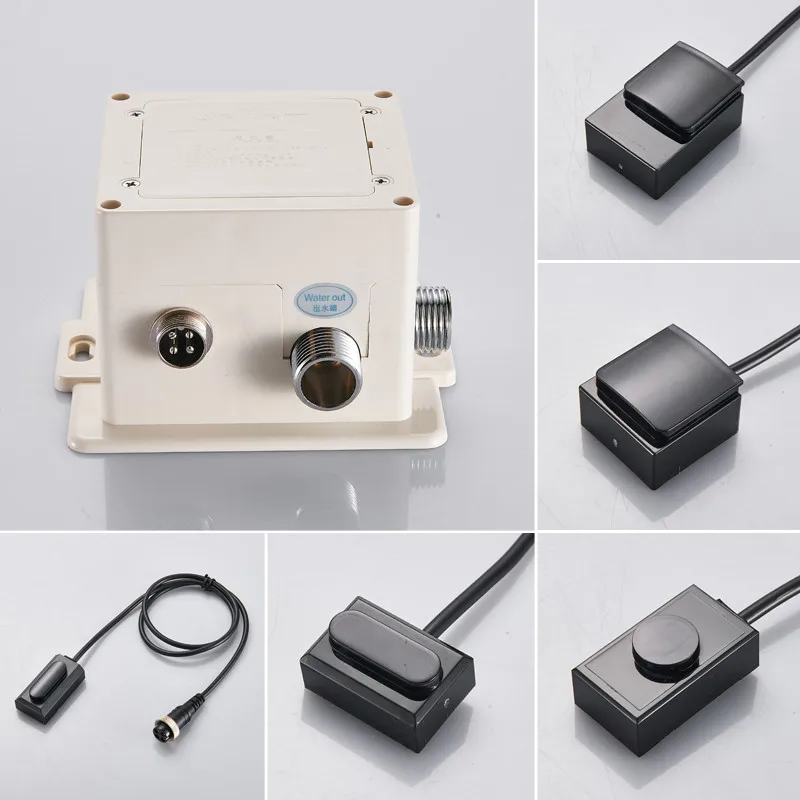 Touchless Basin Faucet Sensor Control Box Infrared Sensor Solenoid Valve Battery Case Power Adapter