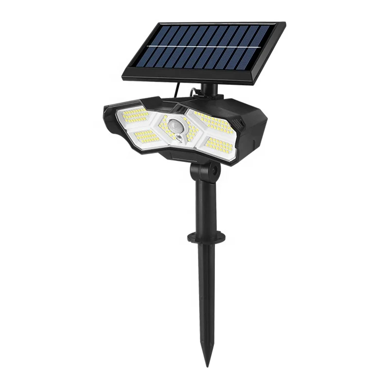 2022 New Arrival Two Installation Ways Outdoor IP65 Waterproof Split Solar Garden Landscape Spot Light With Motion Sensor