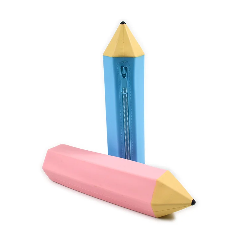 Wholesale Colorful Silicone Waterproof Pencil Cases for Stationary Supplies