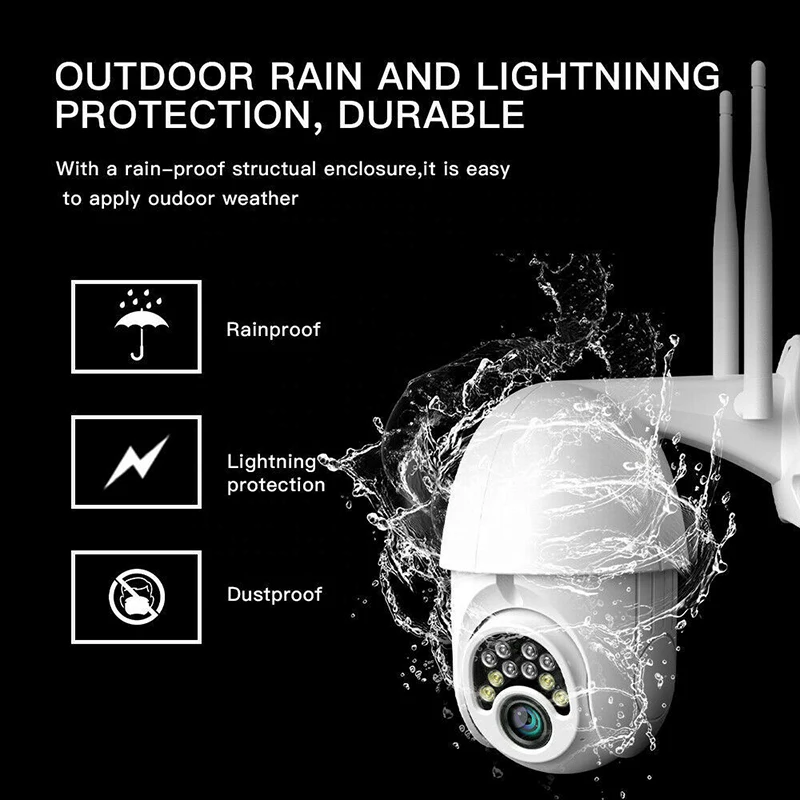 Фабрика OEM V380 Pro отслеживание движения WiFi CCTV IP камера наружная беспроводная безопасности