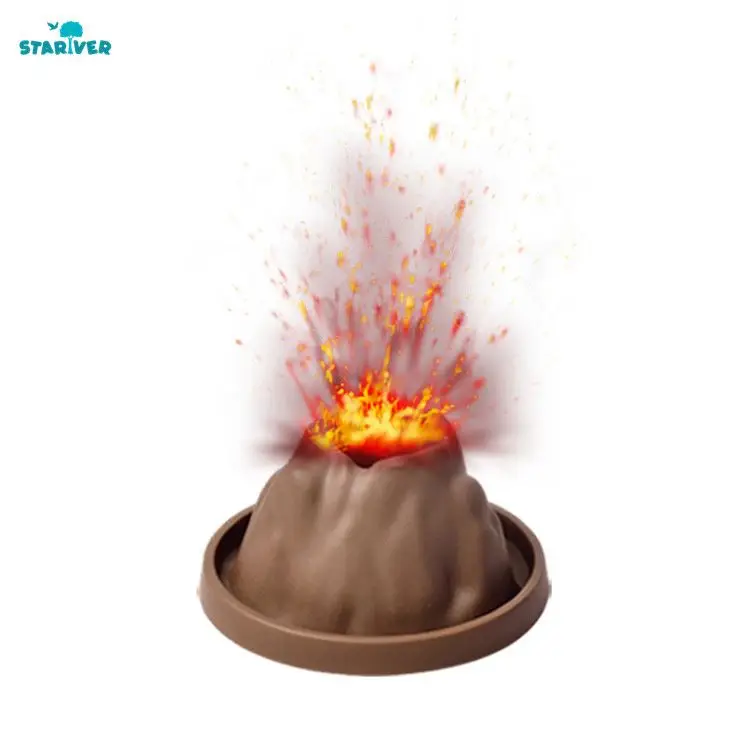 Cheap DIY Volcano Eruption Science Experiment Kids STEM Toys