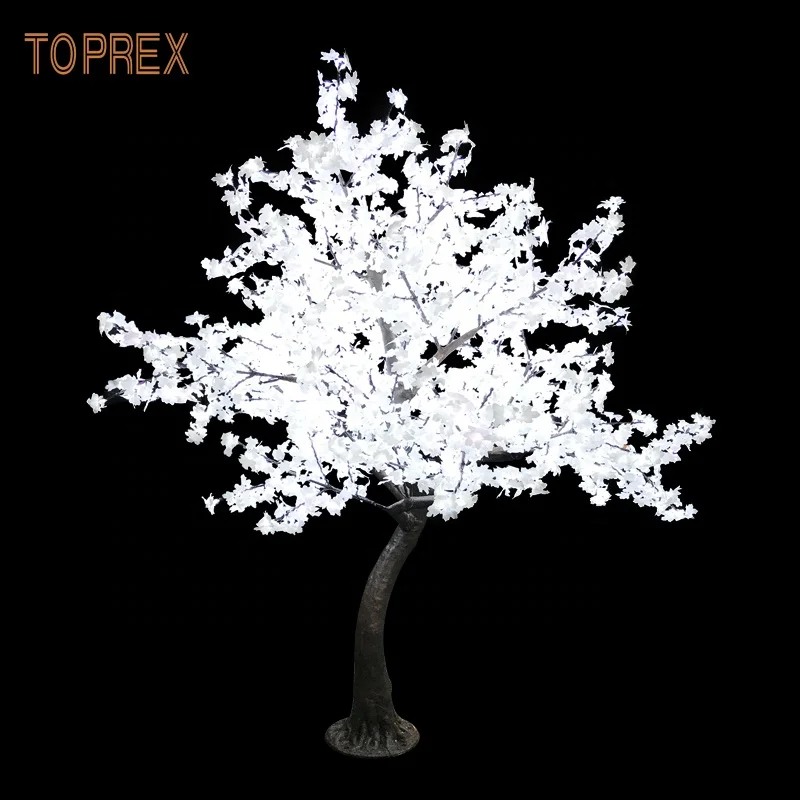 Wholesale Import Outdoor Artificial Autumn Japanese White Maple Leaves Trees