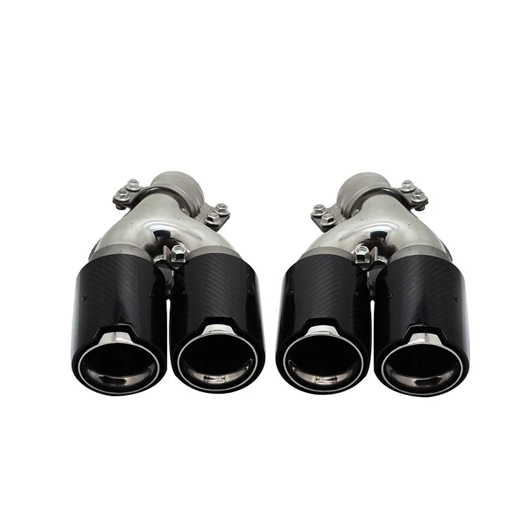 new style high quality carbon fiber muffler tips exhaust nozzle for BMW 5 series G30 G38  X5 X6