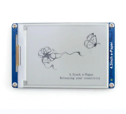 Waveshare 4.3Inch E-Paper UART Module Serial Interface Electronic Paper Display 800*600 With Embedded Font Libraries