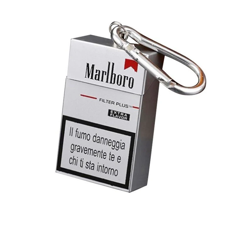 Hot Selling Fashion  Pocket Mobile Ashtray Mini Cigarette Metal Bottle Storage Package Portable Ashtray With lid Key chain