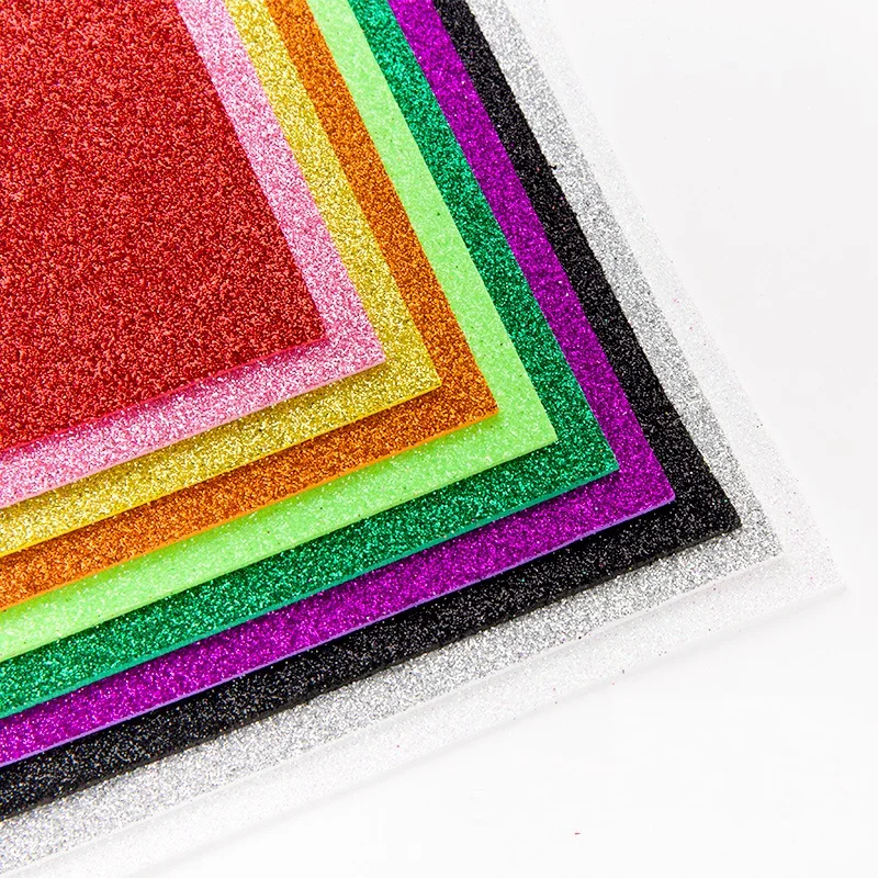 Glitter Sponge Paper EVA Foam Paper ,Kindergarten DIY Craft Paper