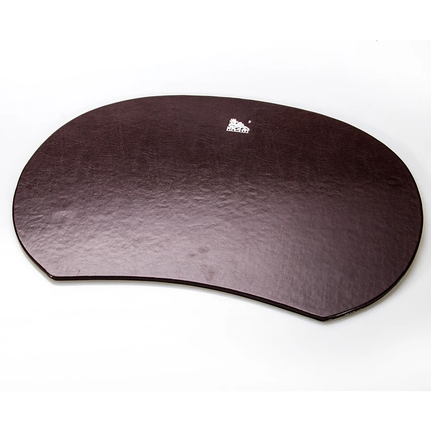 Wholesale Custom Leather Table Mat Black Imitation Desk Large Conference Game Mouse Pad coaster Placemat