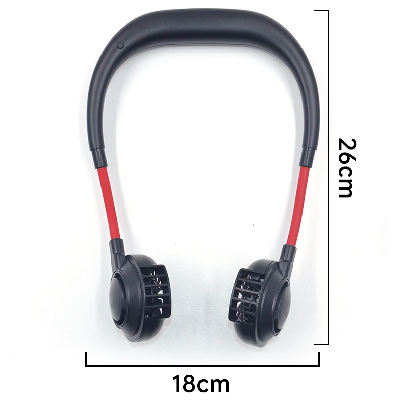 Rechargeable mini USB sport bladeless hanging neck fan with hands free