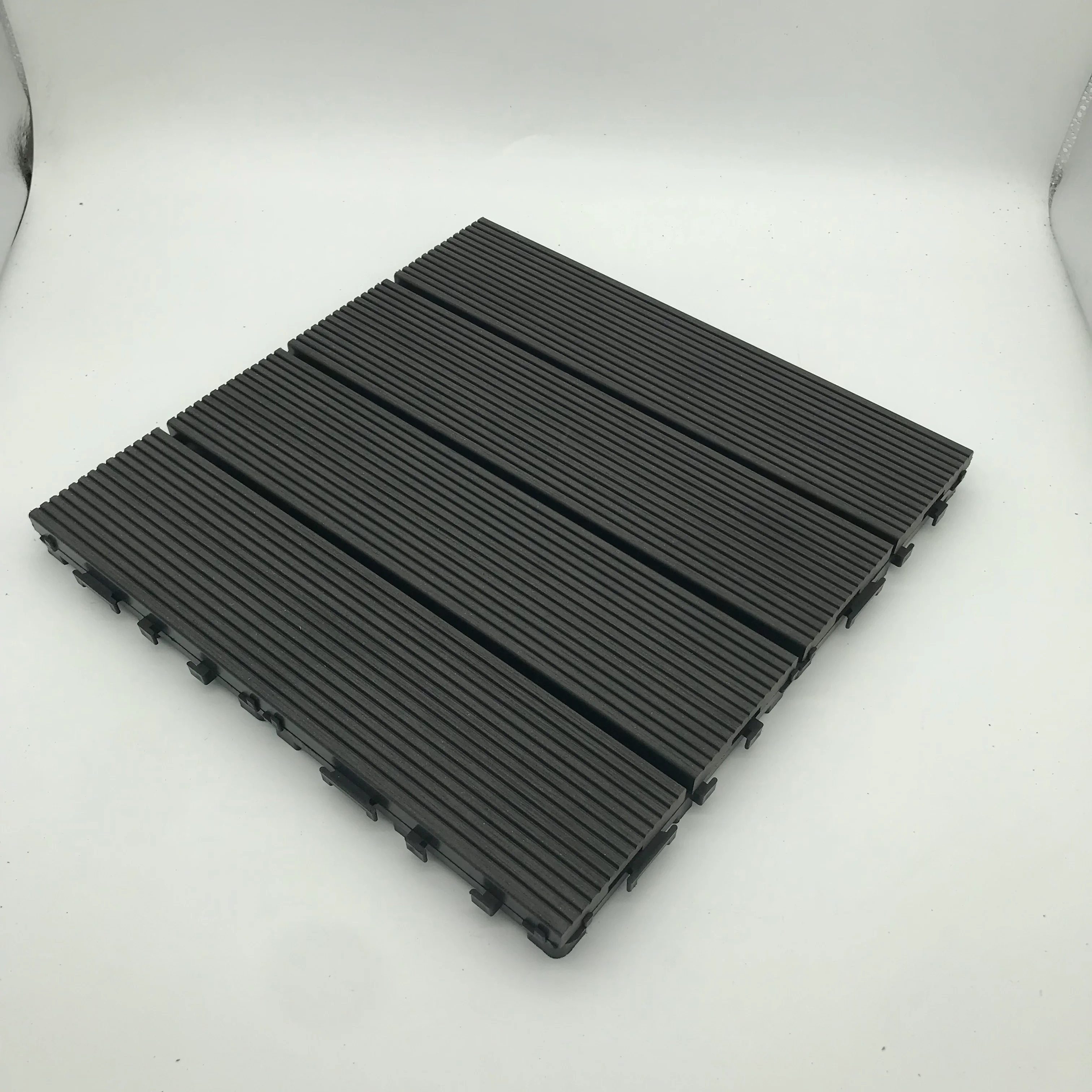 Interlocking plastic base  outdoor plastic wood WPC tile floor