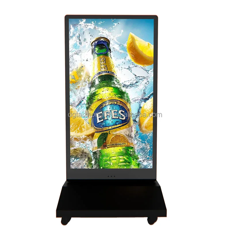 43/55inch 4k Lcd Digital Signage 1500Nits High Brightness Outdoor Waterproof Display For Retail Ad Bus Station Park Hotel Plaza