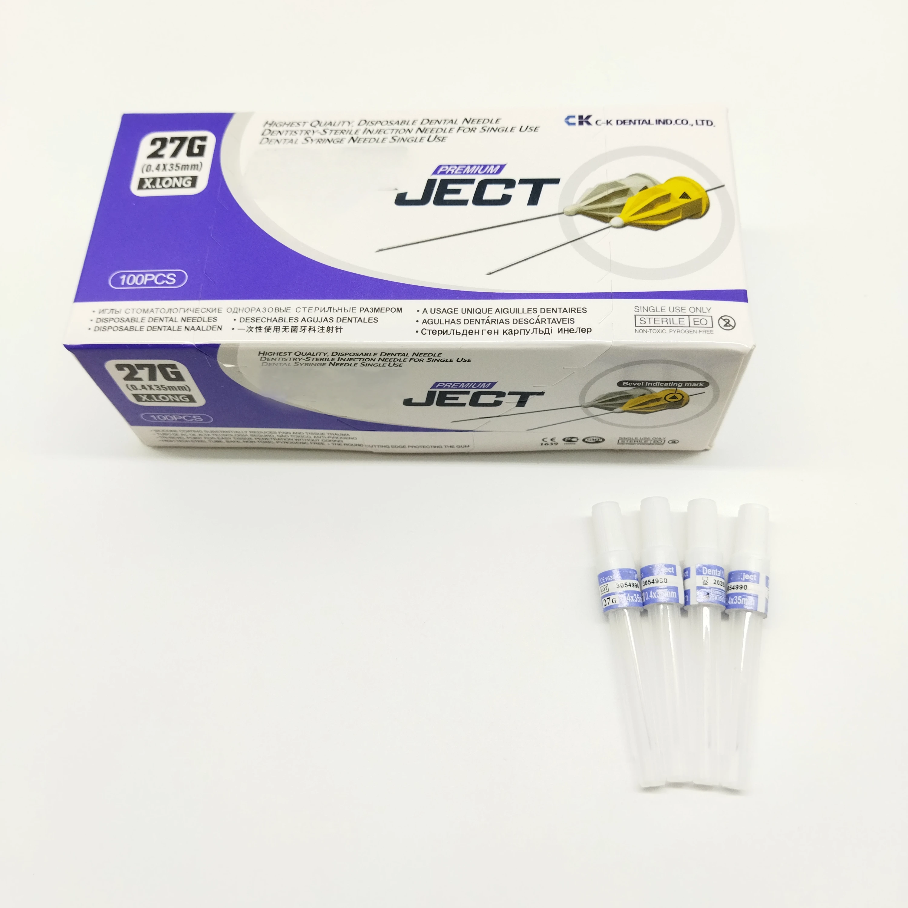 High Grade Disposable Medical Grade Sterile Dental Needles for Anesthesia Use Oral Therapy Equipments & Accessories