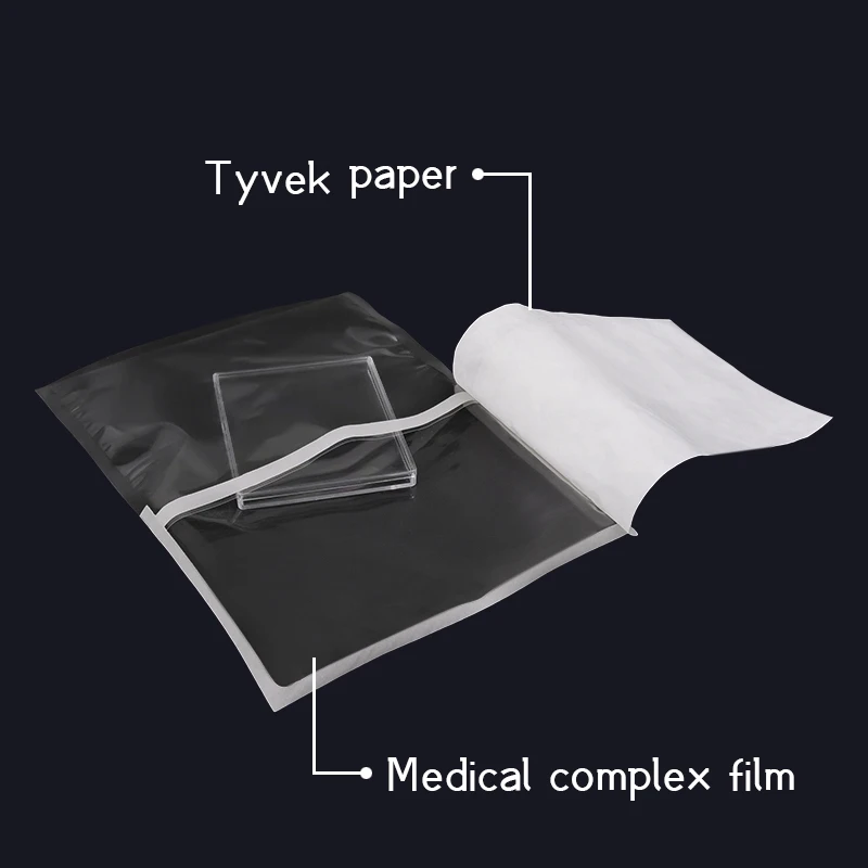 Medical consumable Tyvek material and Co-extrusion film ETO sterilization header bag