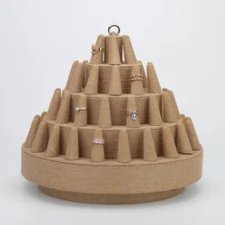 Factory custom holder stackable jewelry ring display Showcase card Stand for jewellery shops