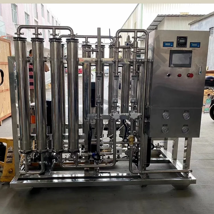 1000lph double pass RO Ultrapure water purifier SS304 ro plant water purifying machine for bolier food industry
