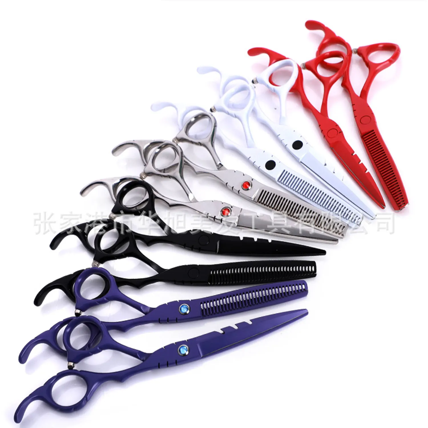 Professional 6.0 inch 5 colors  TONY GUY red screw new fashion design beauty barber scissors flat scissors tooth Hair scissors