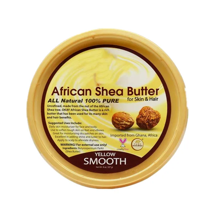 OEM 200g container jar soft shea body butter with  oil for dry skin