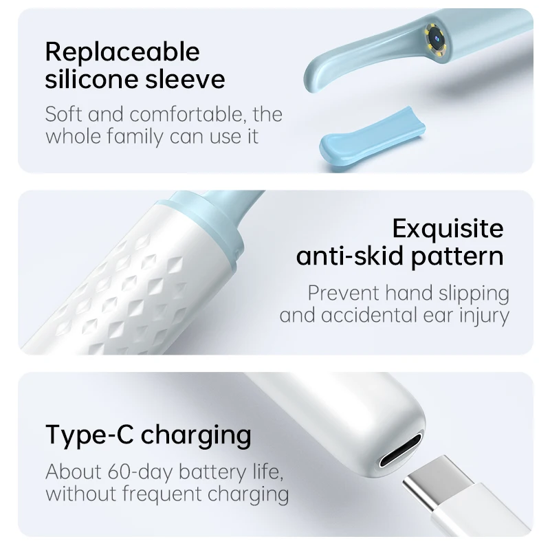 Dropshipping best selling N3 3.5mm Waterproof Camera Diameter Ear Endoscope LED Ear Wax Cleaner with Camera