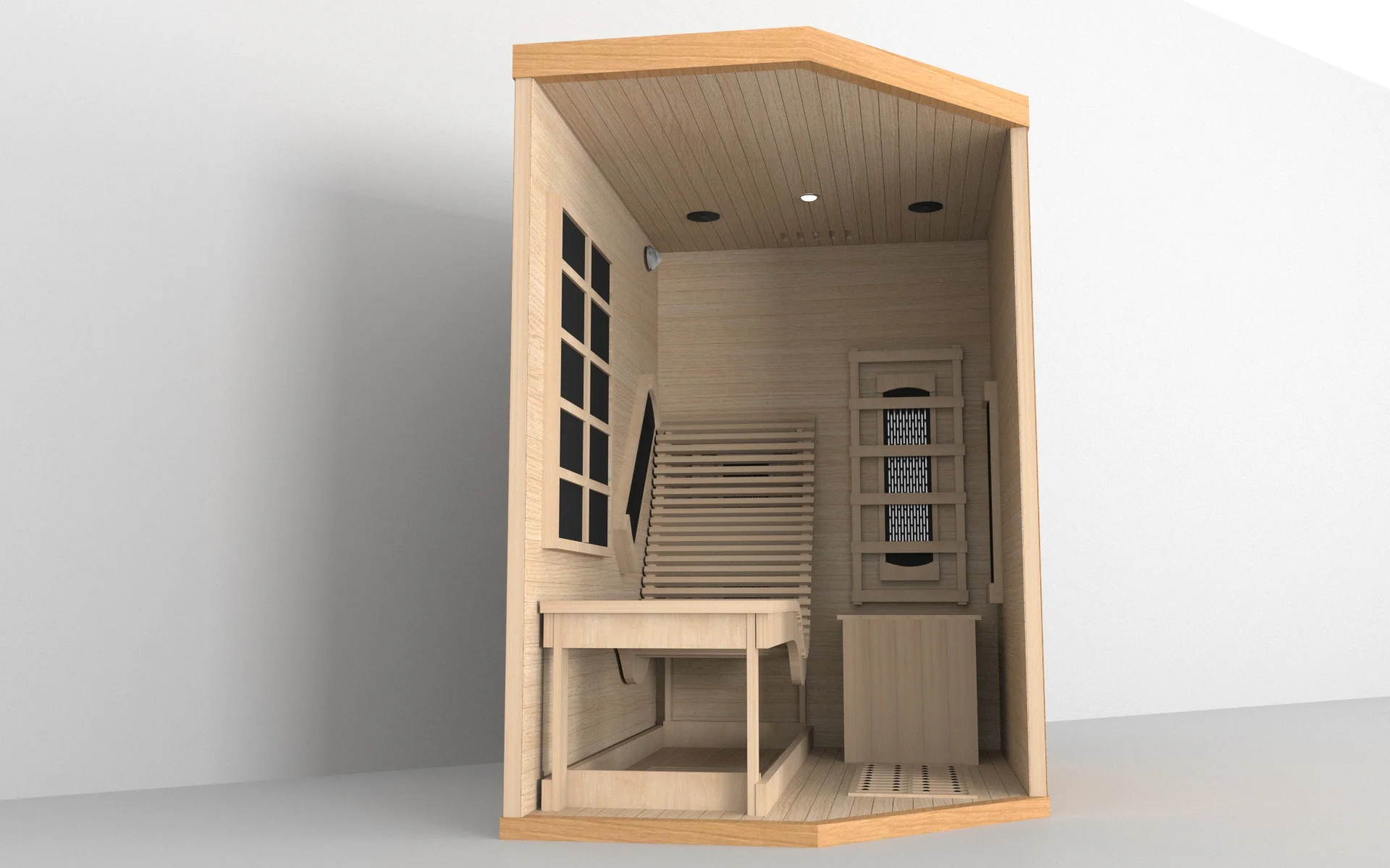 Ключи на заднем дворе инфракрасная сауна мягкое тепло комната