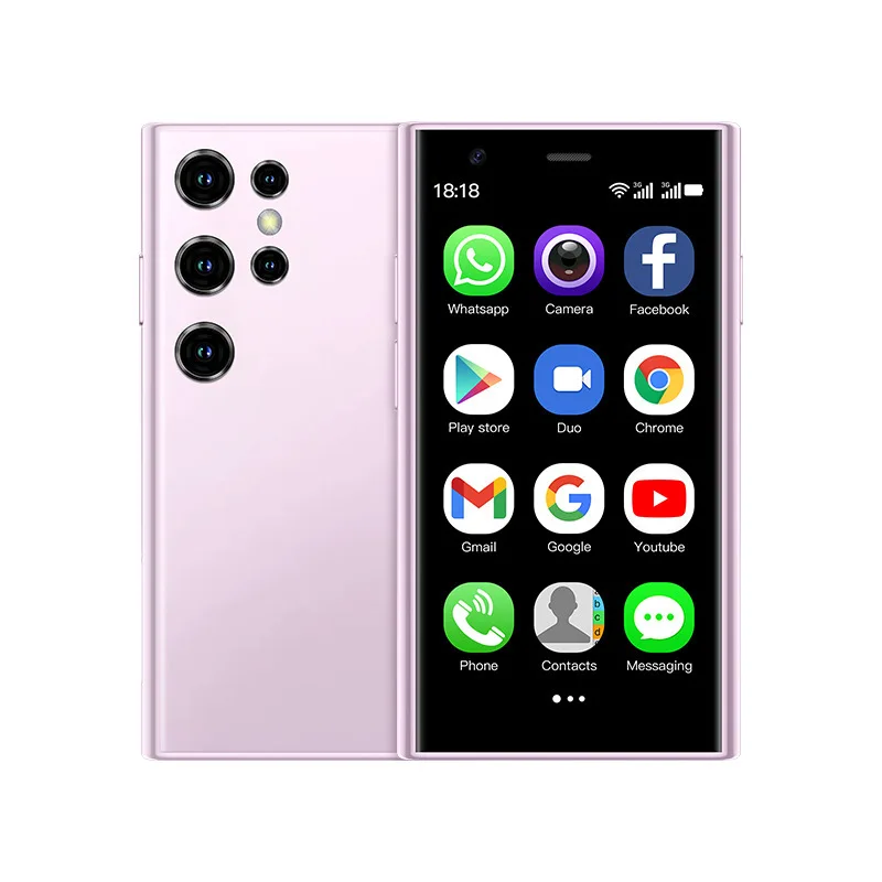 Новый смартфон S23 Pro Android с прямым экраном и двумя картами Mini 3G телефон для Рождества