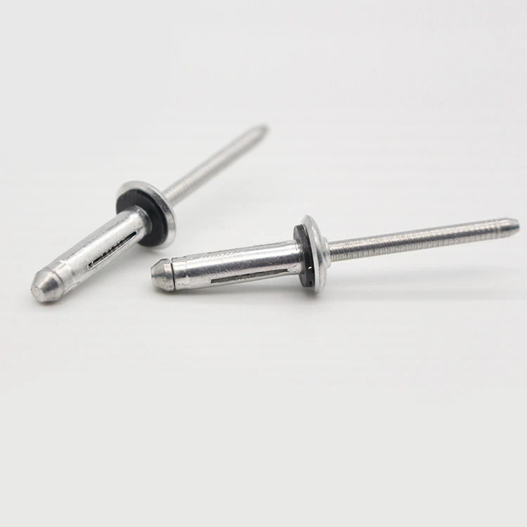 DIN 7337 Waterproof exploding tri-fold blind rivet with rubber