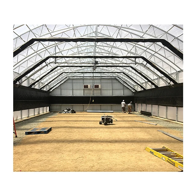 Agricultural light deprivation greenhouse for sale all black green house for medical planting