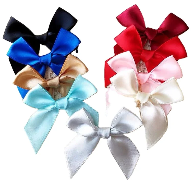 Custom Gift Decoration Satin Grosgrain Ribbon Bow polyester ribbon  pull bows