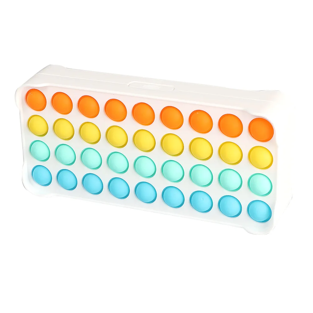 Оптовая продажа цена поп-пузырь силиконовый пенал, встроенный в транспортное средство пенал сумка сенсорные тарелочки беспокойная игрушка