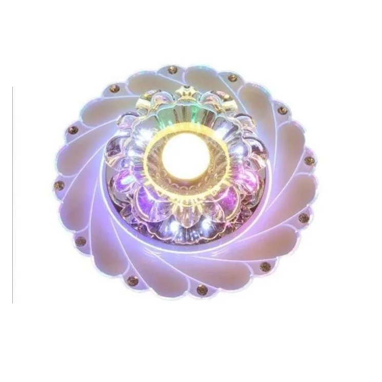 Mini Modern Crystal Chandeliers Flush Mount Rain Drop Pendant Ceiling Light for Girls Room Bedroom