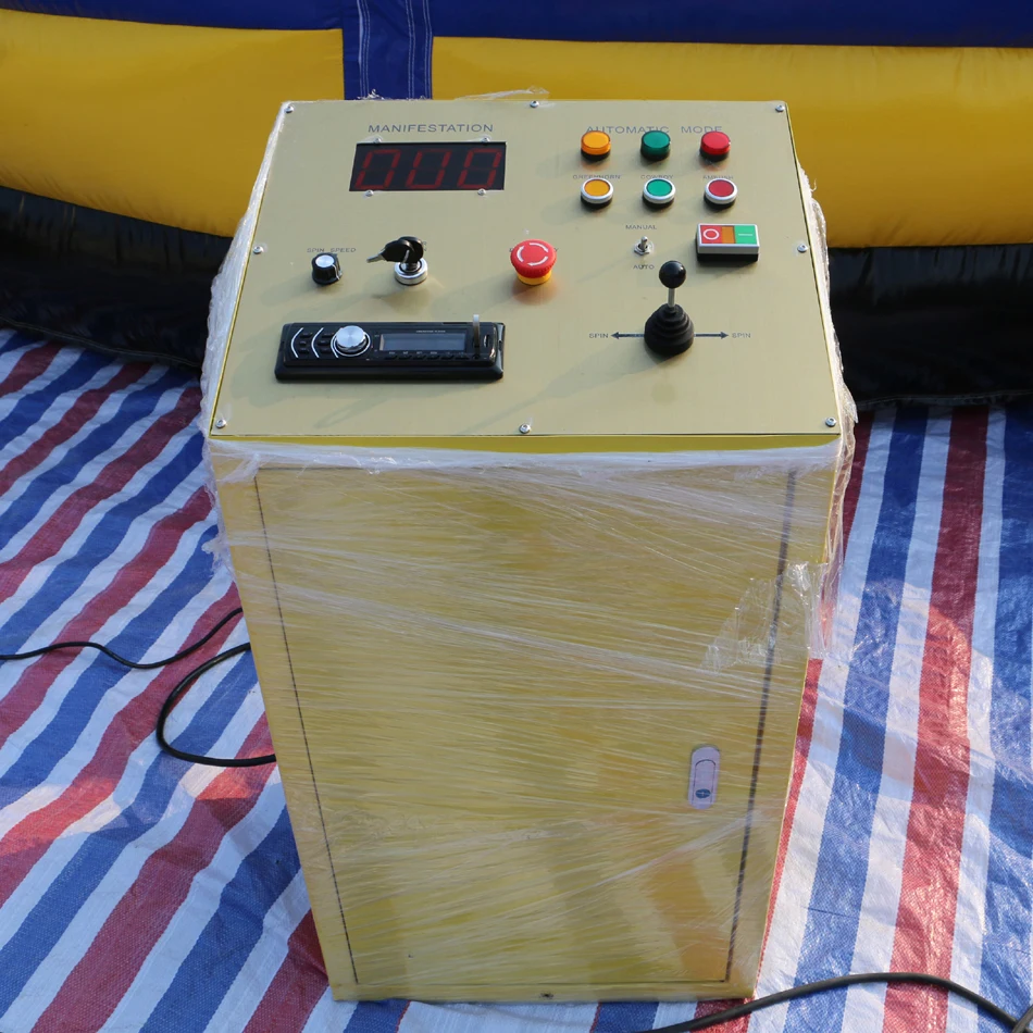 8 metes Dia. adults duck n run inflatable meltdown game with crazy rotating machine from China inflatable factory