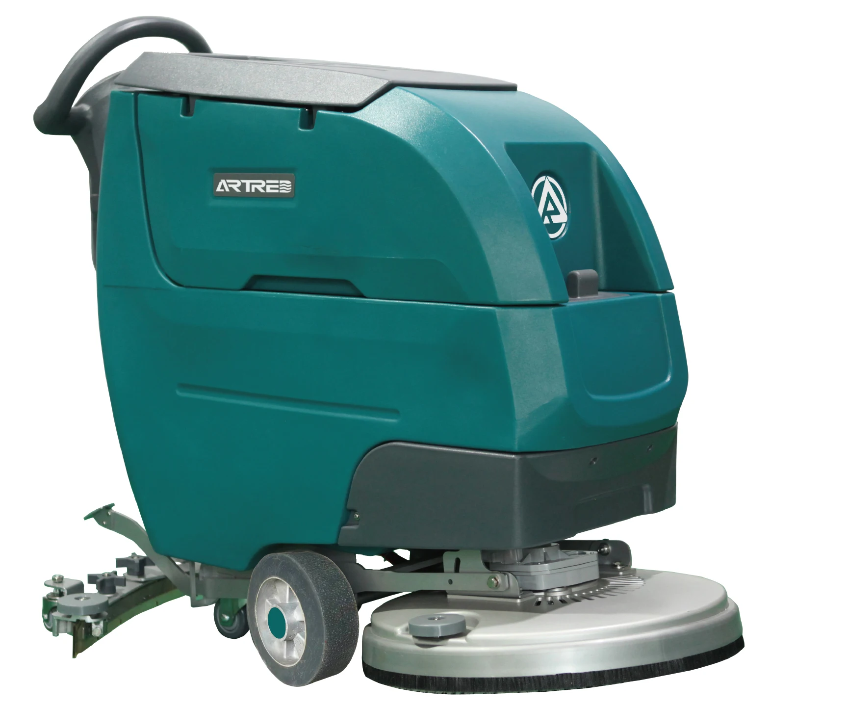 Electric battery-powered walk behind auto cleaning equipment floor scrubber machine