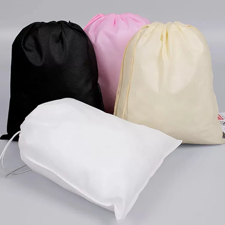 New custom environmentally friendly cloth drawstring bag products 45*55CM cotton drawstring bag