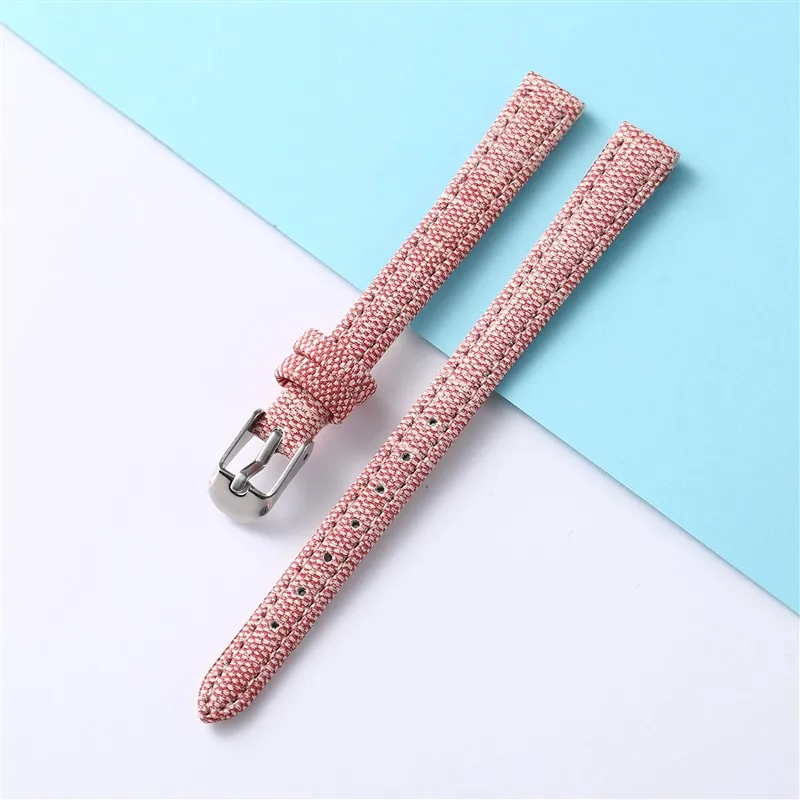 Cowboy  Slim Watch strap10mm 12mm 14mm 16mm 18mm 20 mm 22mm leather Bracelet Accessories Watchband match clothes