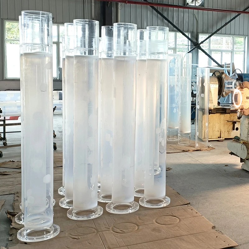 Wholesale polished quartz crystal glass test tube