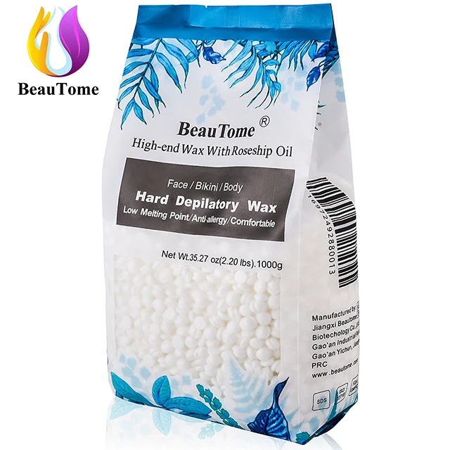 BeauTome 100g hard hot wax beans beads waxing hair removal