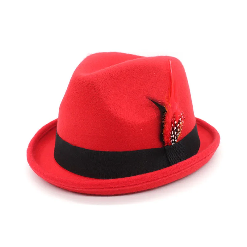 2023 fashion Men Bavarian Guy Jazz hat Oktoberfest German Fancy Dress Accessory Beer Festival Feather Top Fedora Hat