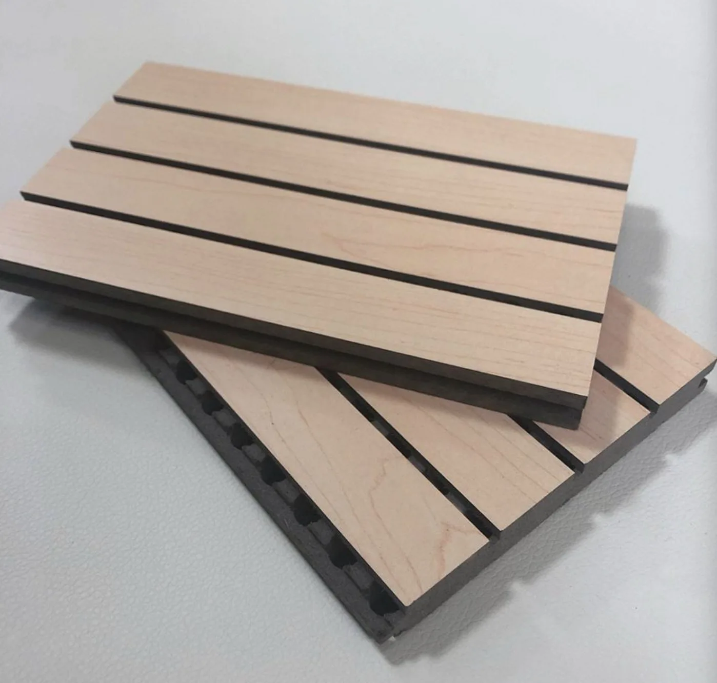 Fiberboard Wooden Soundproof Wallboard Slats Decorative Panels Slats Board Wood Acoustic Sound-Absorbing Decorative Features