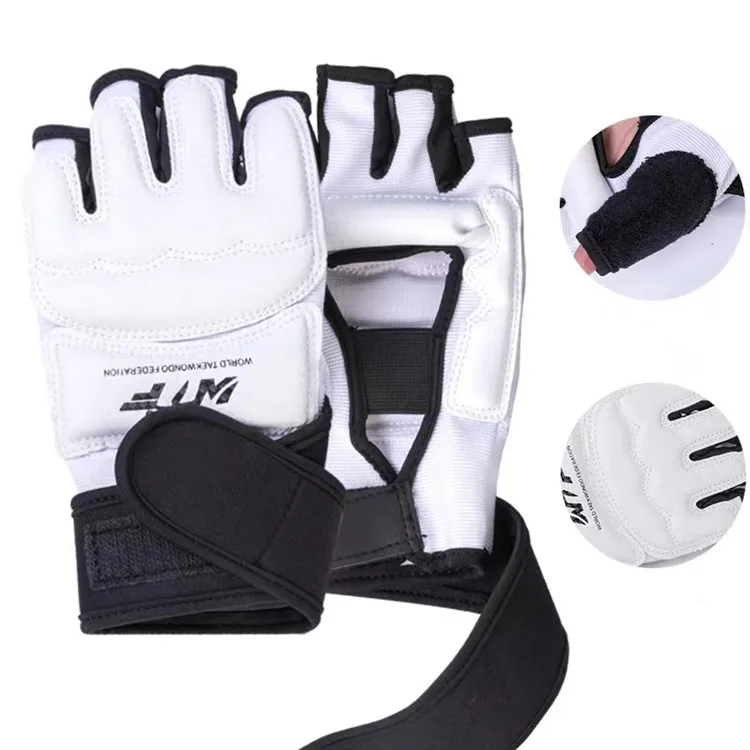 wholesale Taekwondo half finger gloves Hand Guard gloves Competition training wrist guard