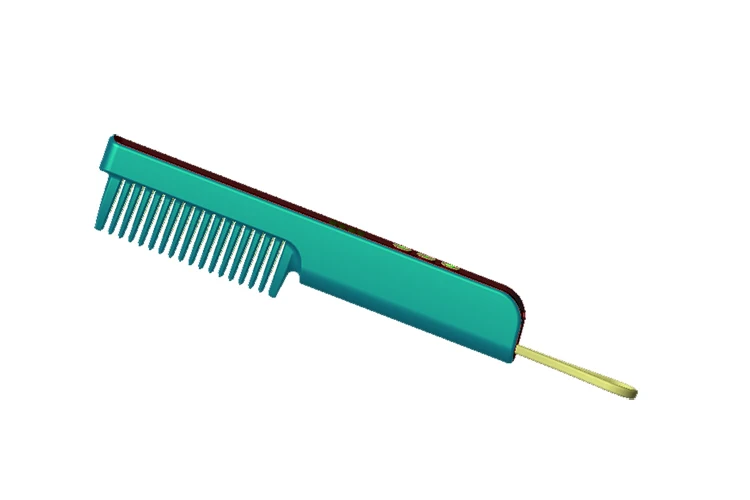 New unisex LED display portable travel business USB rechargeable wireless ceramic coating plate hair straightener brush