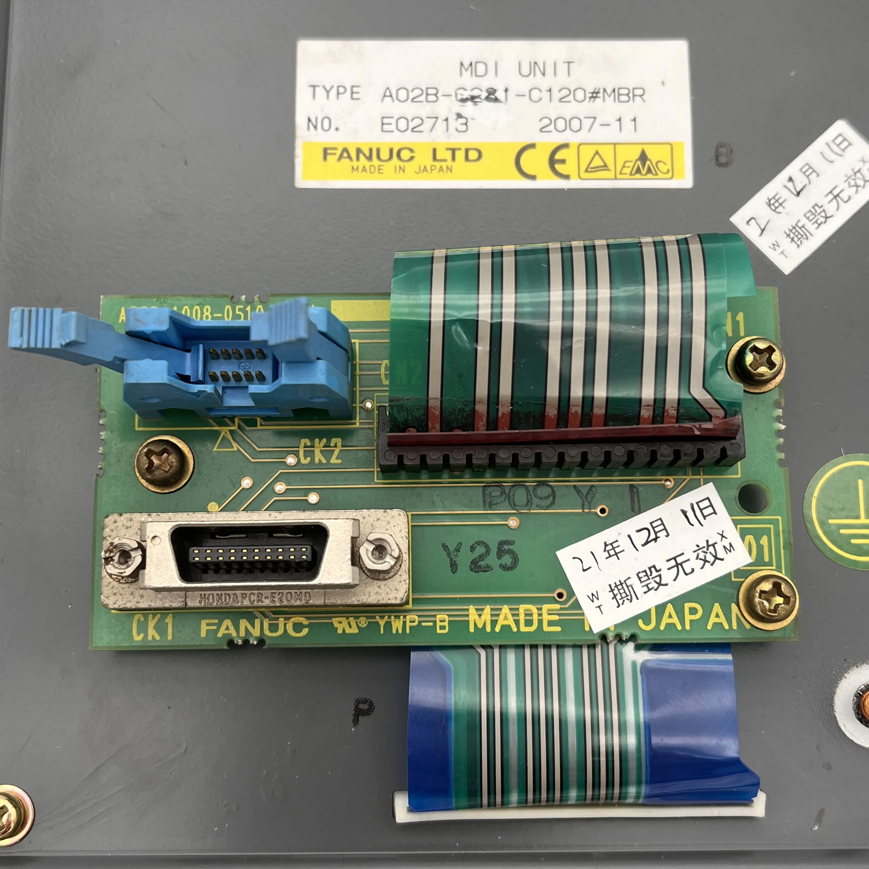 CNC Japan Original PLC Fanuc Keyboard A02B-0281-C120