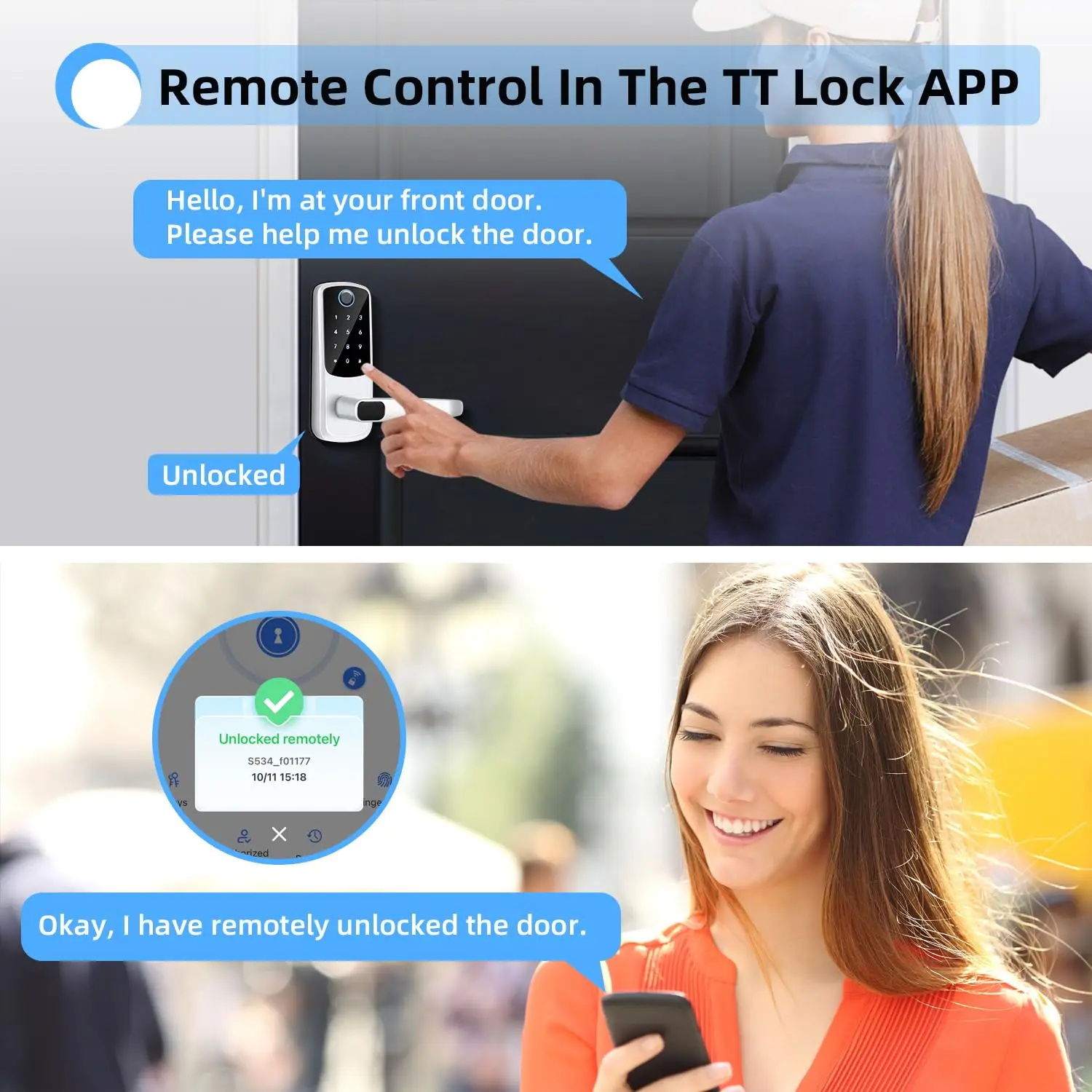 BBDHOME смарт-отпечаток пальца БЕСКЛЮЧЕВОЙ вход с двусторонней ручкой Tttlock сенсорная клавиатура цифровой дверной замок